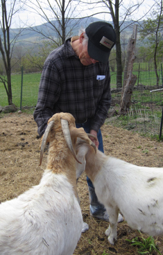 Jim Sickler and his Boer meat goats
