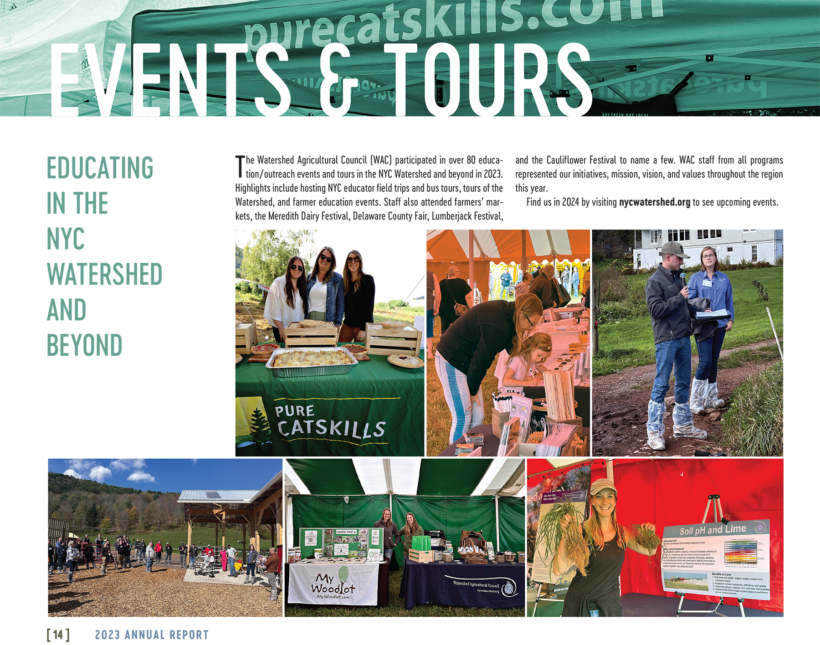 Events and Tours: Educating in the NYC Watershed and Beyond